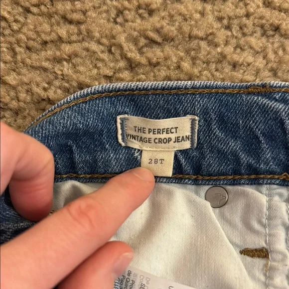 Women's Distressed Blue Jeans - Picture 4 of 6